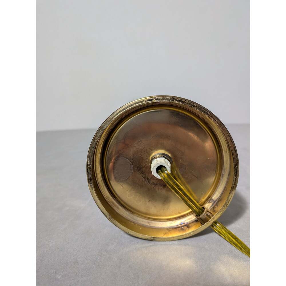 Vintage Excelsior Clear Cut Glass Brass Table Lamp Hollywood Regency Urn 20 inch - Picture 13 of 15